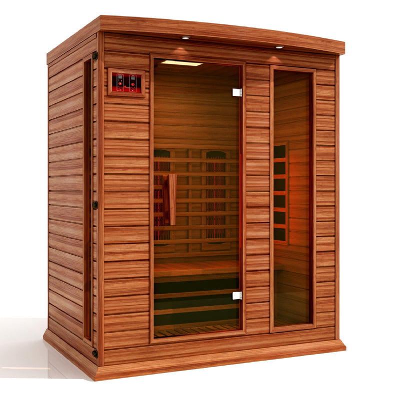 Golden Design Maxxus 3 Person Full Spectrum Infrared Sauna - Canadian Red Cedar