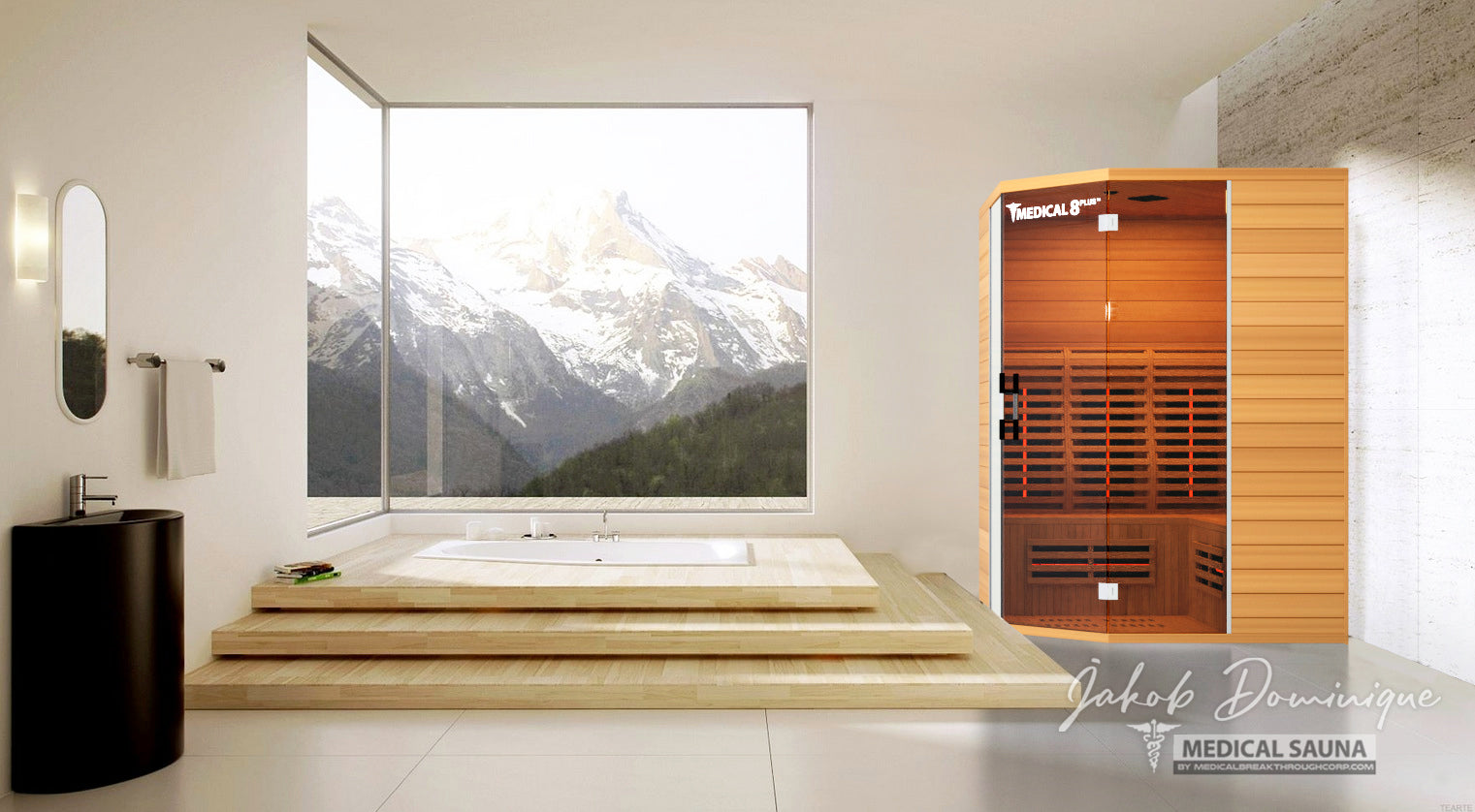 Medical Breakthrough 8 Plus Ver 1.0 Ultra Full Spectrum Sauna - 4+ Person