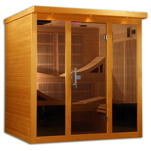 Golden Designs Dynamic Monaco 6-person Ultra Low EMF FAR Infrared Sauna