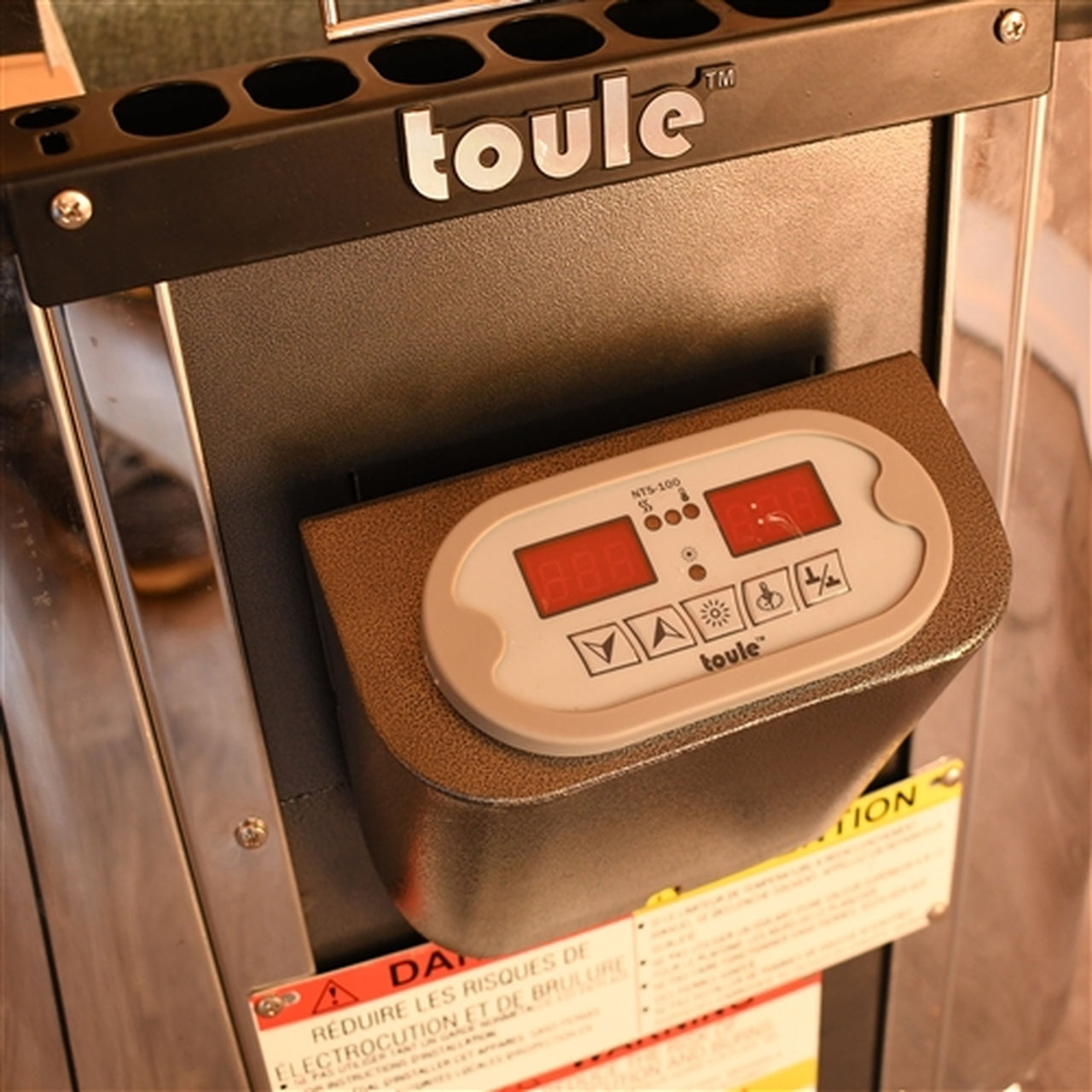 Aleko TOULE ETL Certified Wet Dry Sauna Heater Stove - Digital Controller - 4.5KW