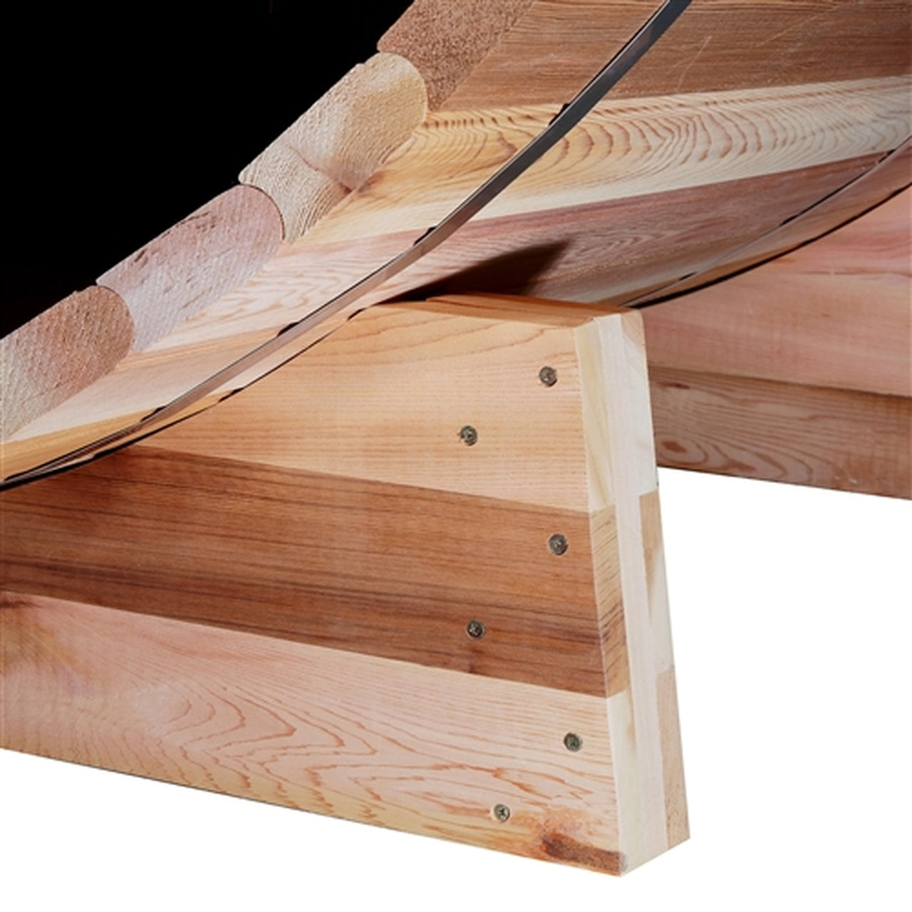 Aleko Outdoor or Indoor Western Red Cedar Wet Dry Barrel Sauna - 8 Person