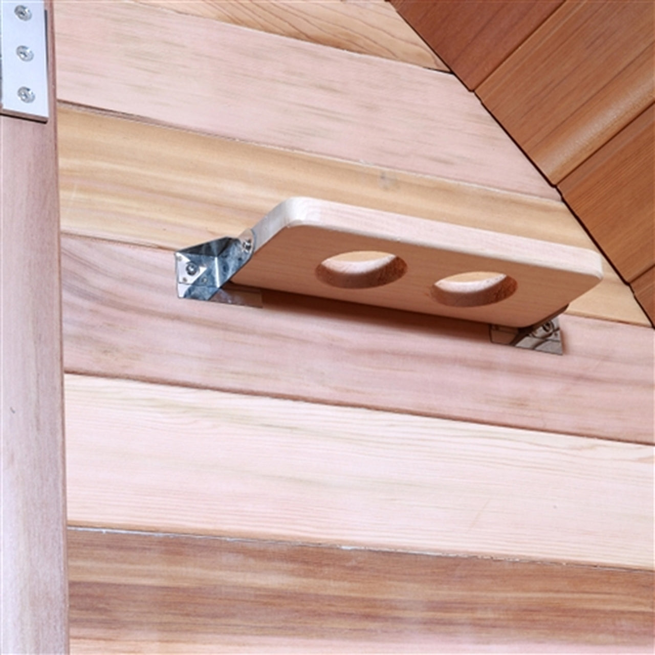 Aleko Outdoor or Indoor Western Red Cedar Wet Dry Barrel Sauna - 8 Person