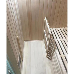 Aleko Canadian Hemlock Wet Dry Indoor Sauna - 4 Person