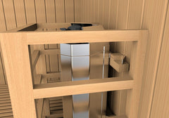 Golden Designs Sundsvall Edition 2 Person Traditional Steam Sauna