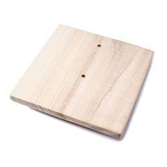 Aleko Finland Pine Square Thermometer in Fahrenheit