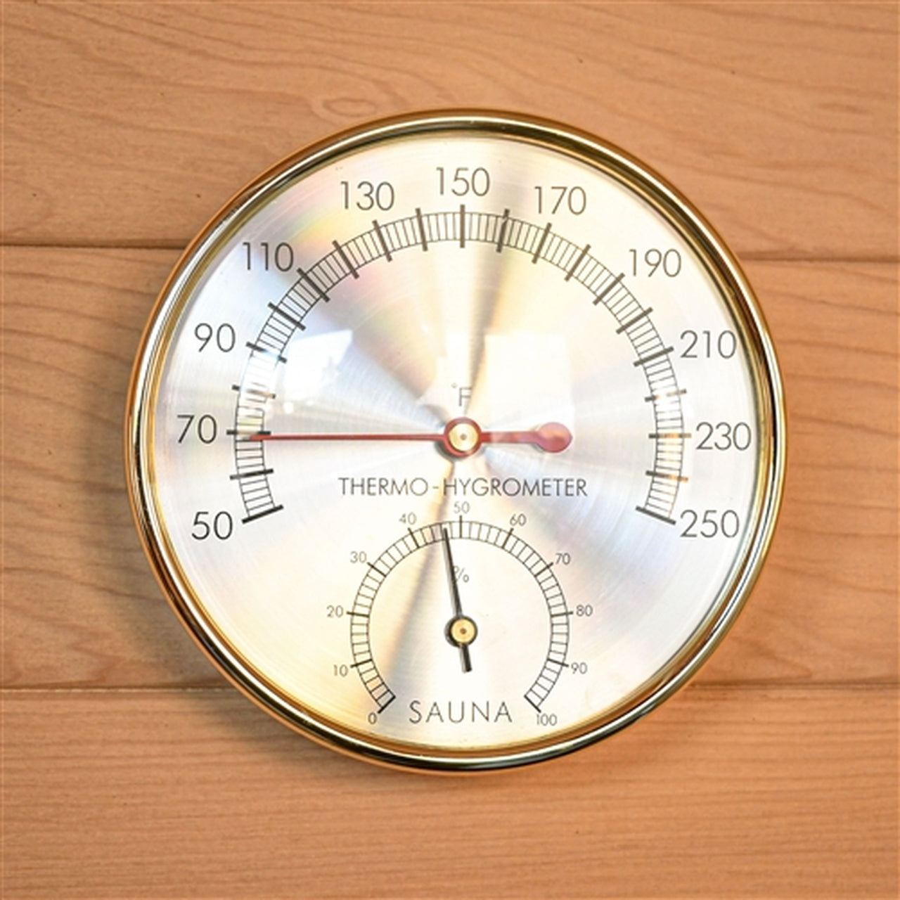 Aleko Stainless Steel Thermo-Hygrometer - Temperature Range - 50F to 250F