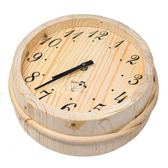 Aleko Handcrafted Analog Clock in Finnish Pine Wood