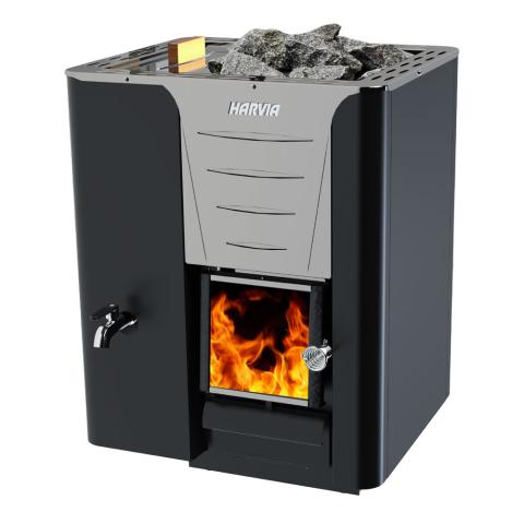 Pro Series, 24.1kW, Sauna Wood Stove with Water Tank