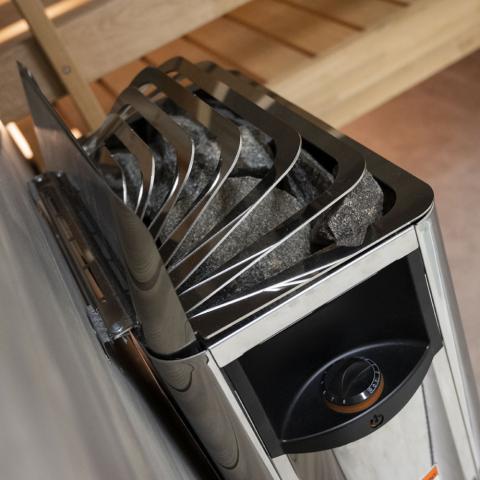 Harvia The Wall Series Stainless Steel Sauna Heater, 240V 1PH