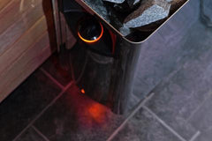 Harvia The Wall Series Black Stainless Steel Sauna Heater, 240V 1PH