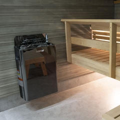 Harvia The Wall Series Black Stainless Steel Sauna Heater, 240V 1PH