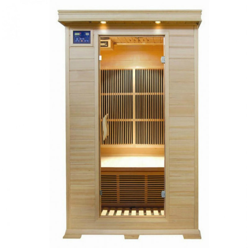 Sunray Evansport 2 Person Hemlock Sauna w/Ceramic Heaters-HL200K2