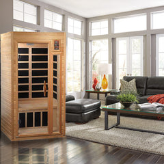 Golden Designs Geneva Elite 1-2-person PureTech Near Zero EMF FAR Infrared Sauna