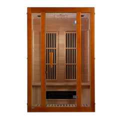 Golden Design Maxxus Aspen Dual Tech 2 person Low EMF FAR Infrared Sauna Canadian Hemlock