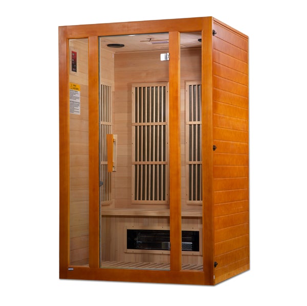 Golden Design Maxxus Aspen Dual Tech 2 person Low EMF FAR Infrared Sauna Canadian Hemlock