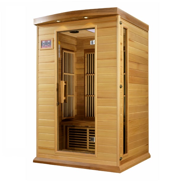 Golden Designs Maxxus Cholet Edition 2 Person Near Zero EMF FAR Infrared Sauna - Canadian Red Cedar