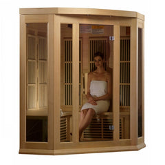 Golden Designs Maxxus Low EMF FAR Infrared Sauna Canadian Hemlock