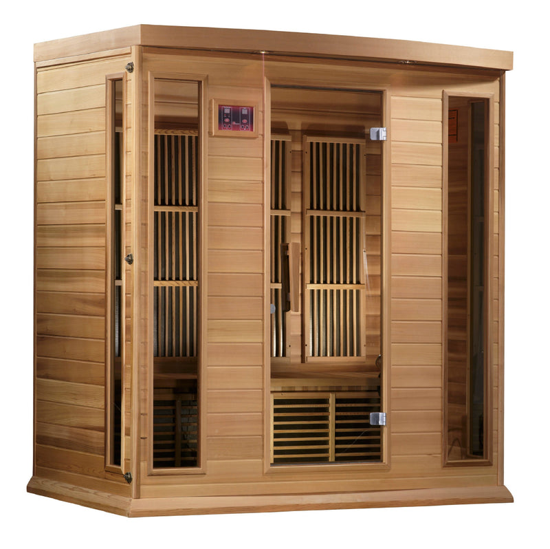Golden Design Maxxus Montilemar Edition 4 Person Near Zero EMF FAR Infrared Sauna - Canadian Red Cedar