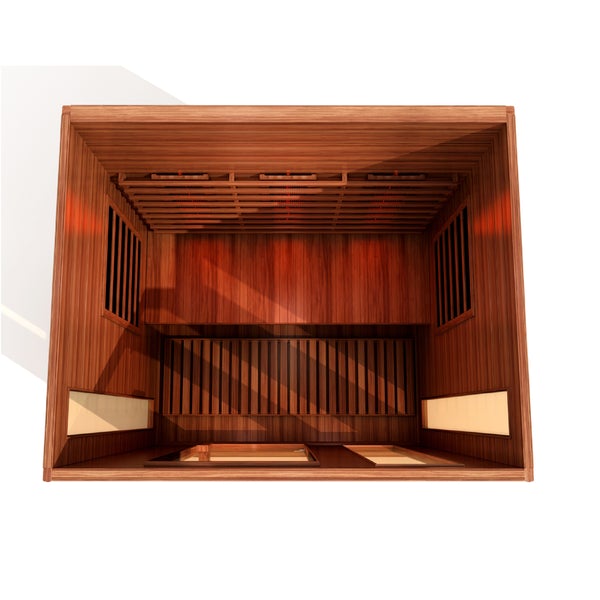 Golden Design Maxxus 3 Person Full Spectrum Infrared Sauna - Canadian Red Cedar