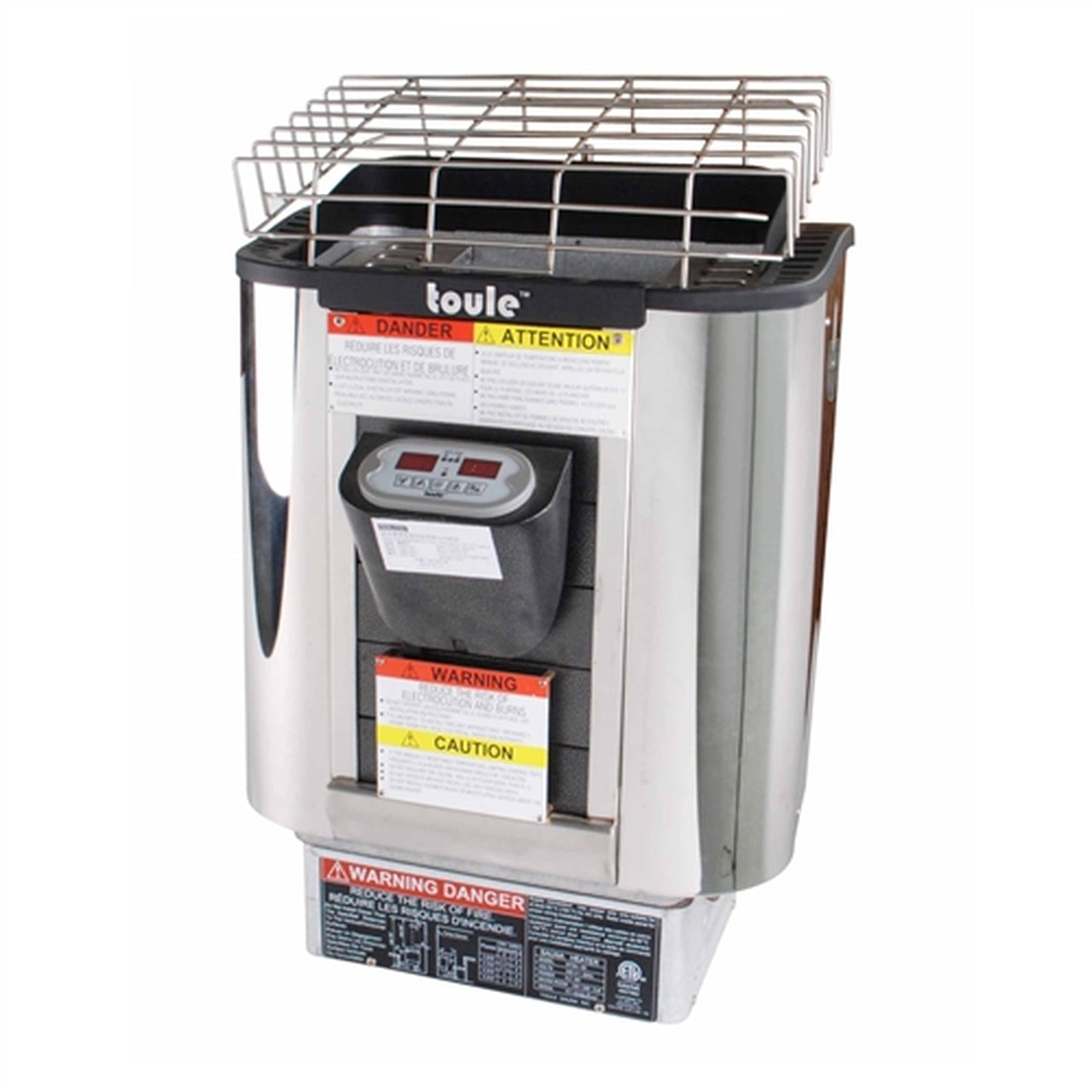 Aleko TOULE ETL Certified Wet Dry Sauna Heater Stove - Digital Controller - 6KW