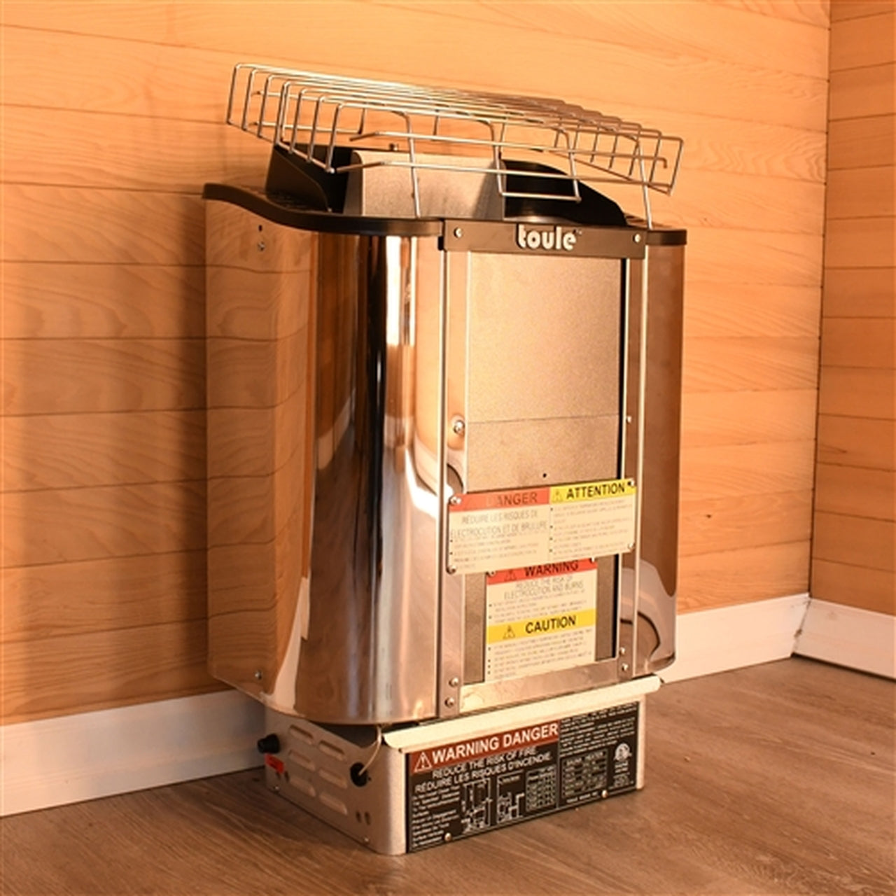 Aleko TOULE ETL Certified Wet Dry Sauna Heater Stove - Wall Digital Controller - 4.5KW