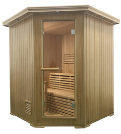 Aleko Canadian Hemlock Wet Dry Indoor Sauna -2 Person