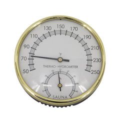 Aleko Stainless Steel Thermo-Hygrometer - Temperature Range - 50F to 250F