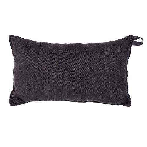 Auroom Sauna Pillow, Black, Natural Linen & Cotton Blend