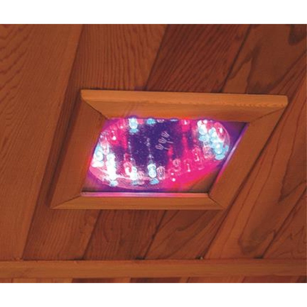 Sunray Cordova 2 Person Cedar Sauna w/Carbon Heaters/Vertical Heater Panels HL200K1