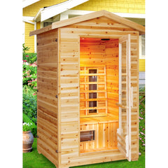 Sunray Eagle Outdoor 2 Person Outdoor Sauna w/Ceramic Heaters -HL200DS