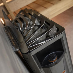 Harvia The Wall Series Black Stainless Steel Sauna Heater, 240V 1PH